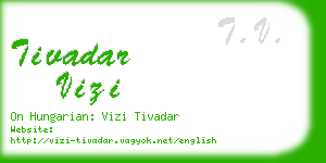 tivadar vizi business card